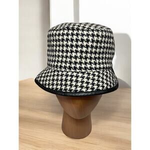 Y2K Coach Houndstooth Crusher Hat Size P/S
